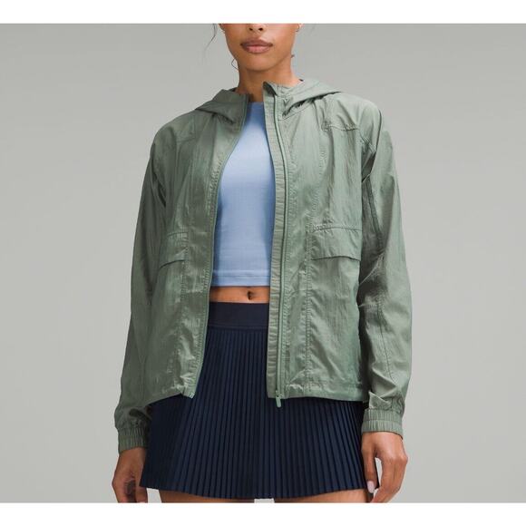 LULULEMON NWT hood lite jacket Grey Eucalyptus - Picture 1 of 5